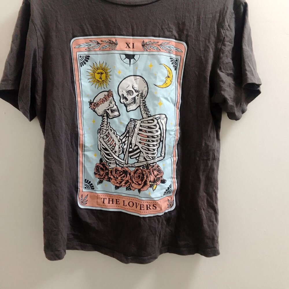 French Pastry, XI Tarot Card, The Lovers, Women's, Older Girls T-Shirt